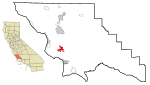 San Luis Obispo County California Incorporated and Unincorporated areas San Luis Obispo Highlighted